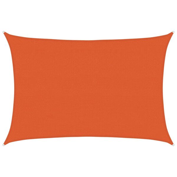 vidaXL Sunshade Sail 160 g/m&sup2; Orange 3.5x5 m HDPE