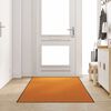 vidaXL Doormat Other Orange and Black 120 x 300 cm Polyamide and PVC