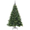 vidaXL Artificial Christmas Tree with 300 LEDs Green 180 cm PE and PVC