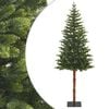 vidaXL Artificial Hinged Christmas Tree 180 cm PVC and Metal Green