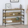vidaXL Console Table Artisan oak 100 x 32 x 75 cm Engineered wood