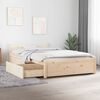 vidaXL Bed Frame without Mattress with Drawers 100x200 cm (815034+814989)