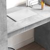 vidaXL Desk with Shelf Concrete Grey 113 x 54 x 120 cm Engineered Wood