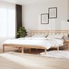 vidaXL Bed Frame without Mattress Solid Wood 160x200 cm (810027+814104)