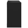 vidaXL Wall Cube Shelves 2 pcs Black 26x15x26 cm