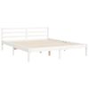 vidaXL Bed Frame without Mattress White 160x200 cm Solid Wood