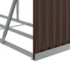 vidaXL Log Holder Brown 234x45x100 cm Galvanised Steel