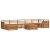 vidaXL Outdoor Sofa Set 8 pcs Natural