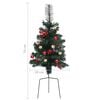 vidaXL Artificial Pathway Christmas Trees 2 pcs 76 cm PVC