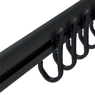 Sealskin Shower Curtain Rail Set Easy-Roll Black
