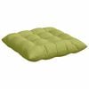 vidaXL Seat Cushions 2 pcs Light Green 40 x 40 x 6 cm Fabric