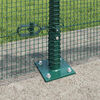 vidaXL Fence Post Green 50 x 0.5 m (12 x 12 mm mesh) Steel and PVC