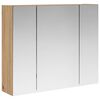 vidaXL Bathroom Mirror Cabinet Artisan Oak 60 x 14.5 x 50 cm