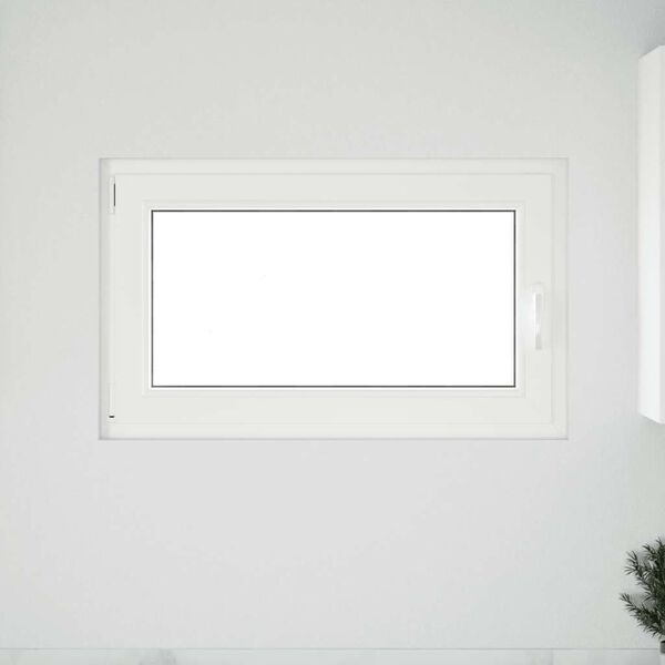 vidaXL Basement Window "RISOR" 100x50 cm Tilt&Turn DIN Left Anthracite