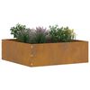 vidaXL Lawn Edging 6 pcs Rusty 40 x 40 x 13 cm Weathering Steel