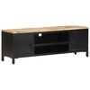 vidaXL TV Cabinet 120x30x40 cm Solid Rough Mango Wood