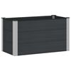vidaXL Garden Raised Bed Black 100 x 50 x 54 cm WPC and Aluminium