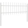 vidaXL Garden Fence Woerden White 1.7 x 0.6 m Powder-coated Steel
