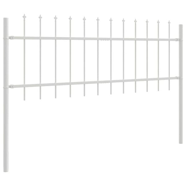 vidaXL Garden Fence Woerden White 1.7 x 0.6 m Powder-coated Steel