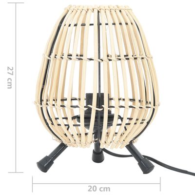 vidaXL Table Stand Lamp Willow 60 W 20x27 cm E 27