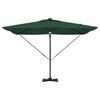 vidaXL Roma Parasol Green 286 x 285 x 270 cm Aluminium and Polyester