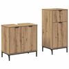 vidaXL Bathroom Furniture Set with Drawer with Shelf 2 pcs Artisan Oak