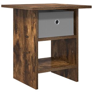 vidaXL Bedside Table Smoked Oak 41 x 40 x 45 cm Engineered Wood