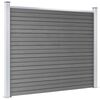 vidaXL Fence Panel Set WPC 526x146 cm Grey
