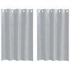 vidaXL Voile Curtain 2 pcs Dark Grey 140 x 140 cm Polyester
