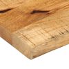 vidaXL Table Top 110x30x2.5 cm Live Edge Solid Wood Rough Mango