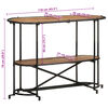vidaXL Console Table 110x42x76 cm Solid Wood Acacia