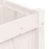 vidaXL Garden Planter White 150x31x31 cm Solid Wood Pine