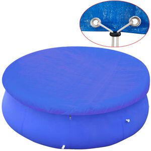 vidaXL Pool Cover | Dark blue | Polyethylene | For 450-457 cm pools