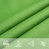 vidaXL Sunshade Sail 160 g/m&sup2; Light Green 4.5x4.5x4.5 m HDPE