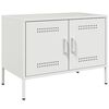 vidaXL TV Cabinet White 68x39x50.5 cm Steel