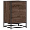 vidaXL Bedside Cabinet Brown Oak 40x34.5x60 cm Engineered Wood and Metal