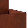 vidaXL Garden Planter Rusty 80 x 80 x 48 cm Weathering Steel