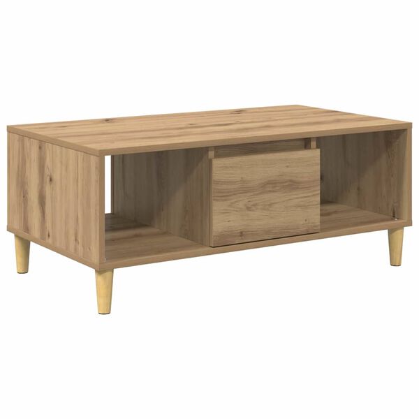 vidaXL Coffee Table Artisan Oak 90 x 50 x 26.5 cm Engineered Wood