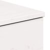 vidaXL Bedside Table White 37 x 35 x 18.5 cm Solid pine wood