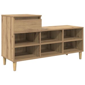 vidaXL Shoe Cabinet 102 x 36 x 60 cm Engineered Wood Artisan Oak
