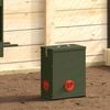 vidaXL Chicken Feeder 2 pcs Olive Green 32.5 x 20.5 x 43 cm