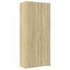 vidaXL Storage Cabinet Sonoma Oak 80x42.5x225 cm Engineered Wood