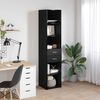 vidaXL Highboard Black Oak 40 x 42.5 x 185 cm Engineered Wood