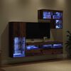 vidaXL TV Wall Units Wall-mounted 6 pcs Old Wood Engineered Wood