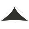 vidaXL Sunshade Sail Oxford Fabric Triangular 5x5x6 m Anthracite