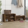 vidaXL Shoe Cabinet Brown Oak 150x35x45 cm Engineered Wood