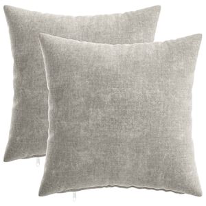 vidaXL Cushion Cover 2 pcs HEERLEN Light Grey 40 x 40 cm