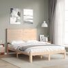 vidaXL Bed Frame without Mattress 140x190 cm Solid Wood Pine