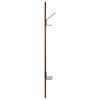 vidaXL Wall-Mounted Coat Rack Smoked oak 20 x 1.5 x 100 cm