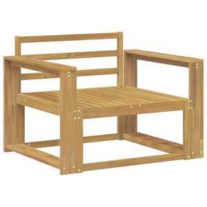 vidaXL Outdoor Middle Sofa Solid Acacia Wood White